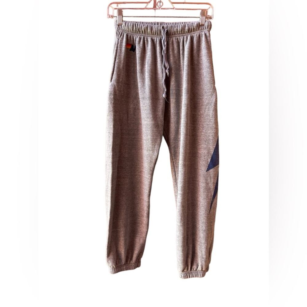 Aviator Nation 5 Bolt Sweatpants Heather Grey Sz: S